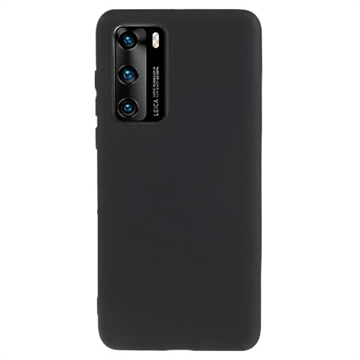 Anti-Fingerabdrücke Matte Huawei P40 TPU Hülle - Schwarz