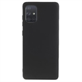 Anti-Fingerabdrücke Matte Samsung Galaxy A71 TPU Hülle - Schwarz