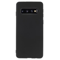 Anti-Fingerabdrücke Matte Samsung Galaxy S10+ TPU Hülle - Schwarz