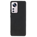 Anti-Fingerabdrücke Matte Xiaomi 12 Pro TPU Hülle - Schwarz