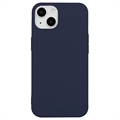 iPhone 15 Anti-Fingerabdrücke Matte TPU Hülle - Dunkel Blau