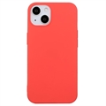 iPhone 15 Plus Anti-Fingerabdrücke Matte TPU Hülle - Rot