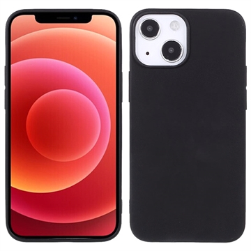 Anti-Fingerabdrücke Matte iPhone 13 Mini TPU Hülle - Schwarz