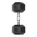 Anti-Rutsch Fitness Hex-Hantel - 10kg - Schwarz