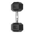 Anti-Rutsch Fitness Hex-Hantel - 10kg - Schwarz