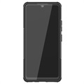 Anti-Slip Samsung Galaxy A42 5G Hybrid Hülle - Schwarz