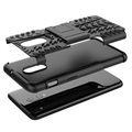 Anti-Rutsch OnePlus 6T Hybrid Hülle mit Stand - Schwarz