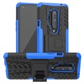 Anti-Rutsch OnePlus 8 Pro Hybrid Hülle mit Stand - Blau / Schwarz