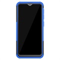Anti-Rutsch Samsung Galaxy A20e Hybrid Hülle mit Stand - Blau / Schwarz