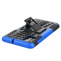 Anti-Slip Samsung Galaxy A51 Hybrid Hülle mit Stand - Blau / Schwarz