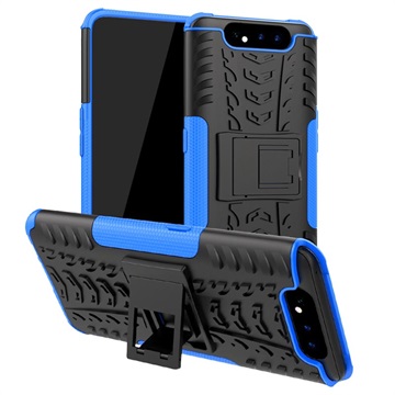 Anti-Slip Samsung Galaxy A80 Hybrid Hülle - Blau / Schwarz