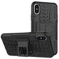 iPhone X / iPhone XS Anti-Rutsch Hybrid Case - Schwarz