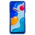 Anti-Rutsch Xiaomi Redmi Note 11/11S Hybrid Hülle mit Stand - Blau / Schwarz