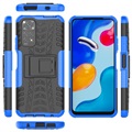 Anti-Rutsch Xiaomi Redmi Note 11/11S Hybrid Hülle mit Stand - Blau / Schwarz