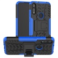 Anti-Rutsch Motorola Moto E (2020) Hybrid Hülle mit Stand - Blau / Schwarz