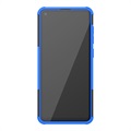 Anti-Rutsch Samsung Galaxy A21s Hybrid Hülle mit Stand - Blau / Schwarz