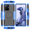 Anti-Rutsch Xiaomi 11T/11T Pro Hybrid Hülle mit Stand - Blau / Schwarz