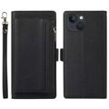 iPhone 14 2-in-1 Magnetische Wallet Hülle mit Reißverschluss
