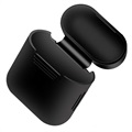 4-in-1 Apple AirPods / AirPods 2 Silikon Zubehör-Set - Schwarz