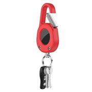 Apple AirTag Clip-And-Go-Etui mit Karabiner - Rot