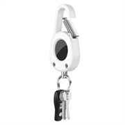 Apple AirTag Clip-And-Go-Etui mit Karabiner - Weiß