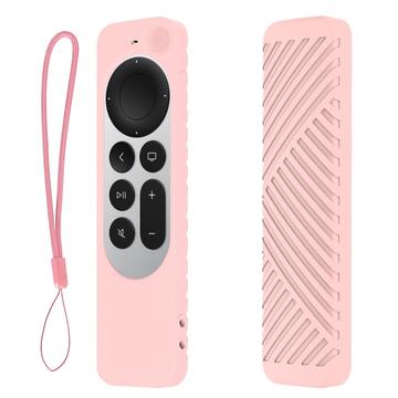 Apple TV 4K Siri Remote (3. Gen.) Silikon-Schutzhülle mit Umhängeband - Pink