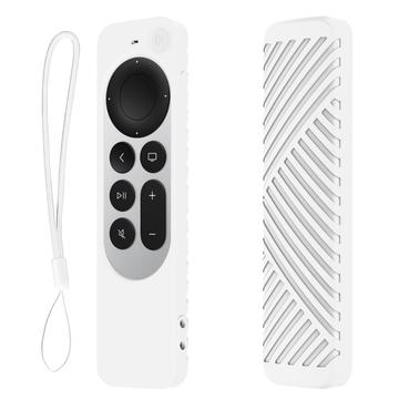 Apple TV 4K Siri Remote (3. Gen.) Silikon-Schutzhülle mit Umhängeband - Weiß