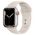 Apple Watch 7 LTE MKHR3FD/A - Aluminium, Sternenlicht Sportarmband, 41mm - Sternenlicht