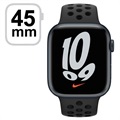 Apple Watch Nike 7 LTE MKL53FD/A - Aluminum, Anthrazit/Schwarz Sportband, 45mm - Mitternacht
