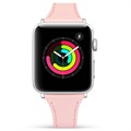 Apple Watch 7/SE/6/5/4/3/2/1 Premium Lederarmband - 41mm/40mm/38mm - Rosa