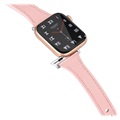 Apple Watch 7/SE/6/5/4/3/2/1 Premium Lederarmband - 41mm/40mm/38mm - Rosa