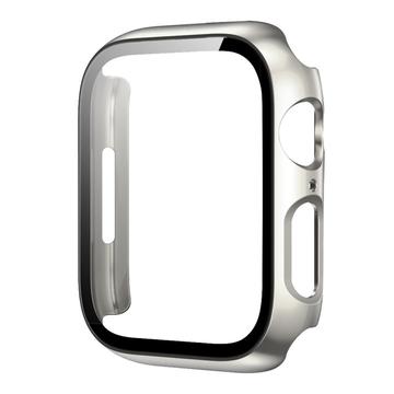 Apple Watch Series 1/2/3 Kunststoff Hülle mit Panzerglas - 42mm - Silber