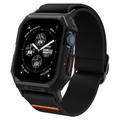 Apple Watch Serie 9/8/SE (2022)/7/SE/6/5/4 Spigen Lite Fit Pro Armband mit Gehäuse - 44mm, 45mm - Schwarz