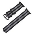 Apple Watch Series Ultra 2/Ultra/10/9/8/SE (2022)/7/SE/6/5/4/3/2/1 Nylonarmband - 49mm/46mm/45mm/44mm/42mm - Schwarz / Grau