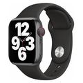 Apple Watch Series Ultra 2/Ultra/9/8/SE (2022)/7/SE/6/5/4/3/2/1 Lippa Silikonarmband - 49mm/45mm/44mm/42mm - Schwarz
