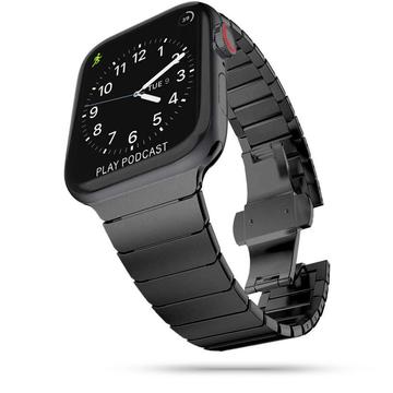 Apple Watch Series Ultra 2/Ultra/9/8/SE (2022)/7/SE/6/5/4 Tech-Protect LinkBand Armband - 49mm/45mm/44mm/42mm - Schwarz