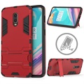 Armor Serie OnePlus 6T Hybrid Hülle mit Stand - Rot