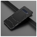 Armor Serie Samsung Galaxy S10 Hybrid Hülle mit Stand - Schwarz