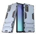 Armor Series Samsung Galaxy Note20 Hybrid Hülle mit Stand - Blau