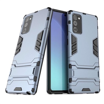 Armor Series Samsung Galaxy Note20 Hybrid Hülle mit Stand - Blau
