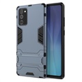 Armor Series Samsung Galaxy Note20 Hybrid Hülle mit Stand - Blau