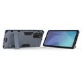 Armor Series Samsung Galaxy Note20 Hybrid Hülle mit Stand - Blau