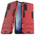 Armor Series Samsung Galaxy S20 Hybrid Hülle mit Stand - Rot