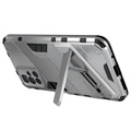 Armor Series Xiaomi Redmi 10/10 Prime Hybrid Hülle mit Stand - Silber