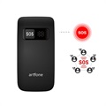 Artfone C10 Flip Seniorenhandy - Dual SIM, SOS - Schwarz