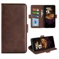 Asus ROG Phone 9 Pro Wallet Hülle mit Magnetverschluss - Kalb Textur - Braun
