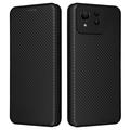 Asus Zenfone 11 Ultra Flip Hülle - Karbonfaser - Schwarz