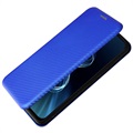 Asus Zenfone 8 Flip Hülle - Karbonfaser - Blau