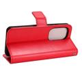 Asus Zenfone 9 Wallet Schutzhülle mit Ständer - Rot