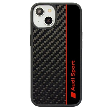 iPhone 14 Audi Carbon Fiber Stripe Hülle - Schwarz